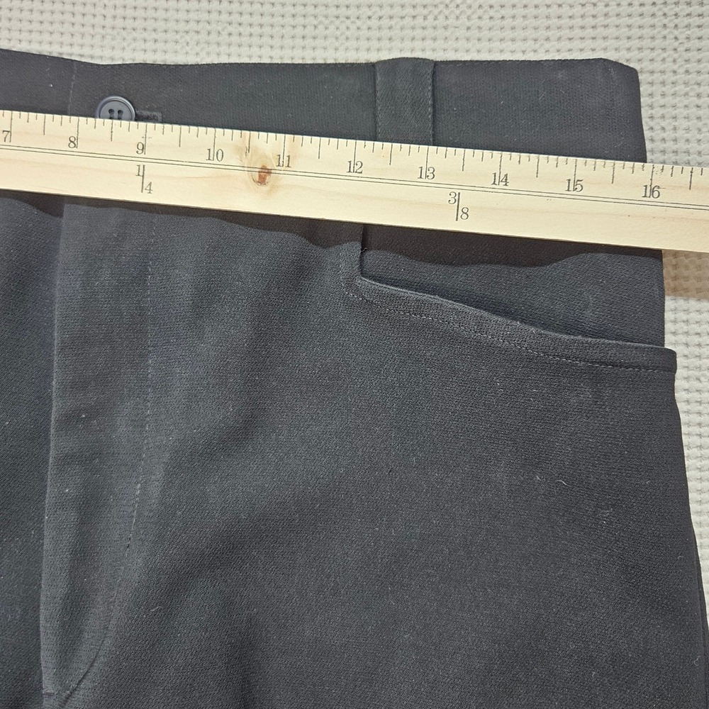 Carmel Zhao USA VTG Black High Waisted Straight Leg Tailored Dress Pants Size 32 - Picture 7 of 14